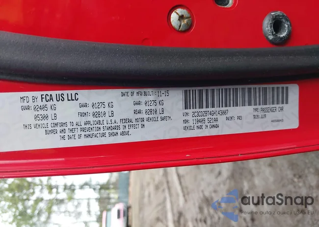 2C3CDZBT4GH143007: 44417998