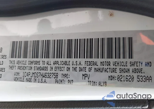 1C4PJMDS7HW632758: 44418401