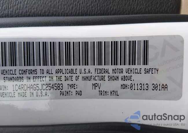 1C4RDHAG5JC254583: 44417558