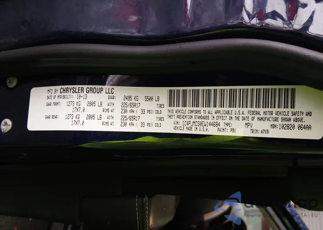 1C4PJMCS0EW144684: 44417725