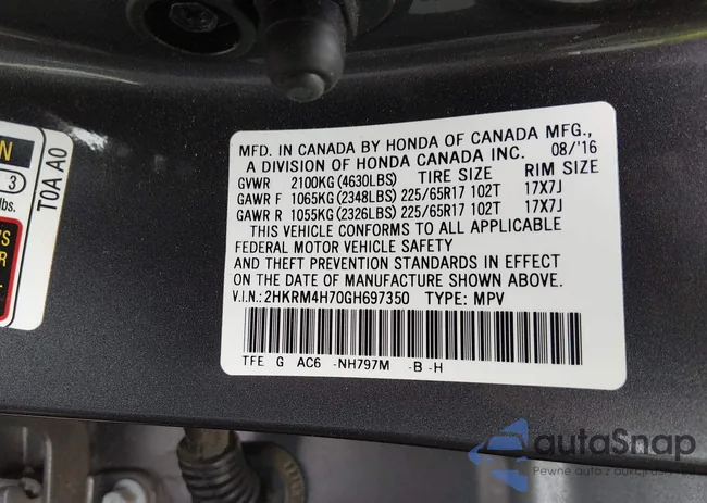 2HKRM4H70GH697350: 44418932