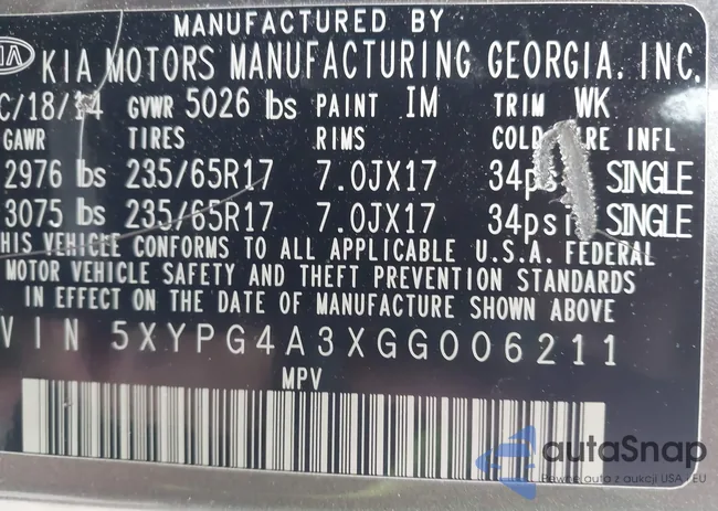 5XYPG4A3XGG006211: 44418953