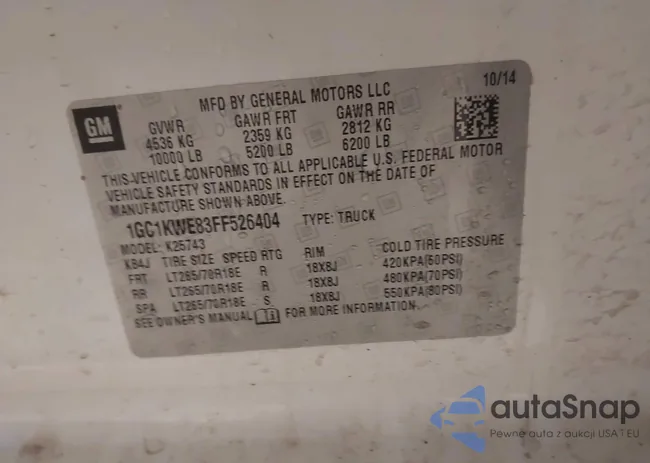 1GC1KWE83FF526404: 44418959