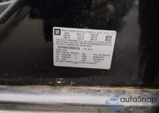 3GYFNHE30DS556105: 44418966