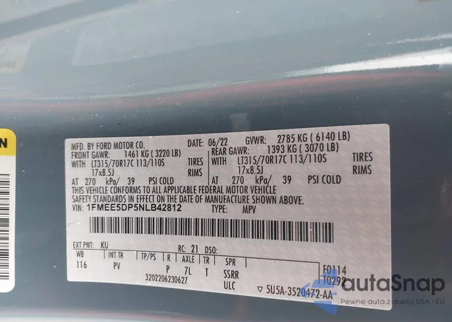 1FMEE5DP5NLB42812: 44419040