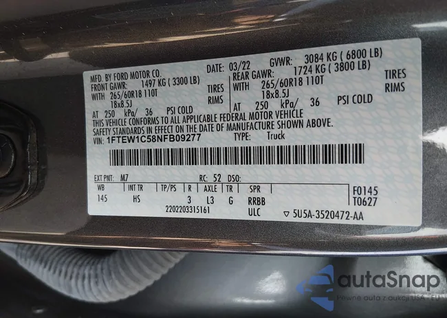 1FTEW1C58NFB09277: 44419133