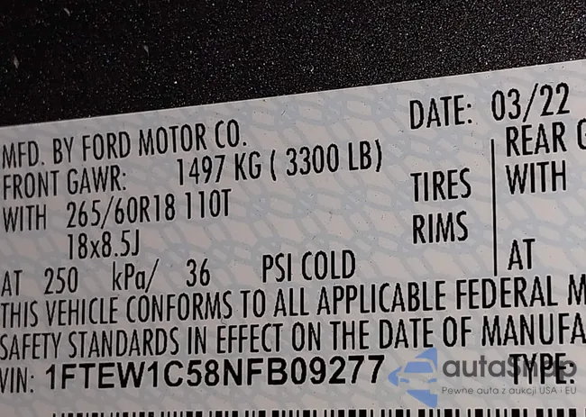 1FTEW1C58NFB09277: 44419133