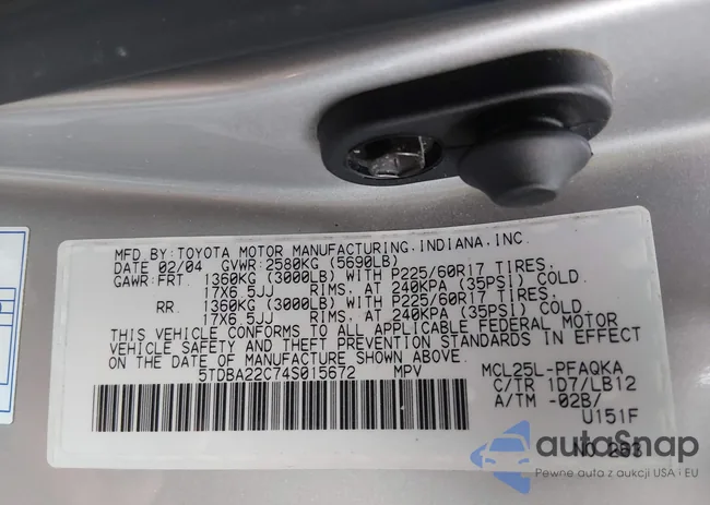 5TDBA22C74S015672: 44419166