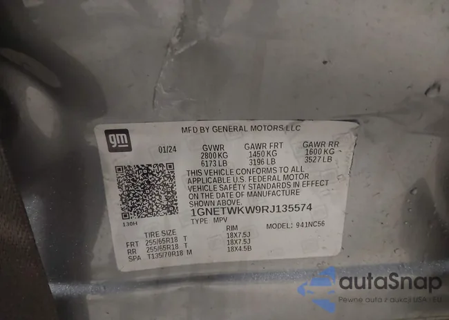 1GNETWKW9RJ135574: 44419391