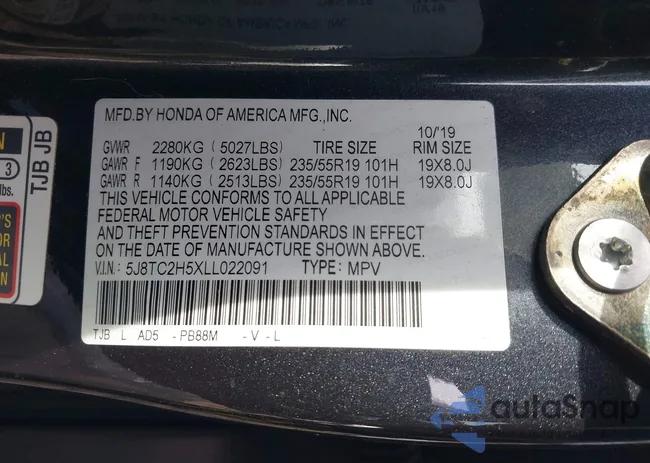 5J8TC2H5XLL022091: 44418471