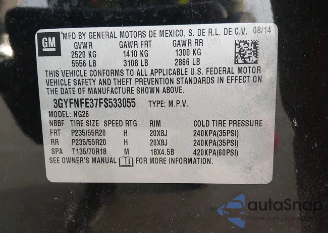 3GYFNFE37FS533055: 44418558