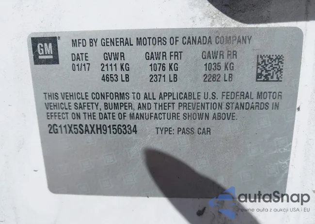 2G11X5SAXH9156334: 44418698