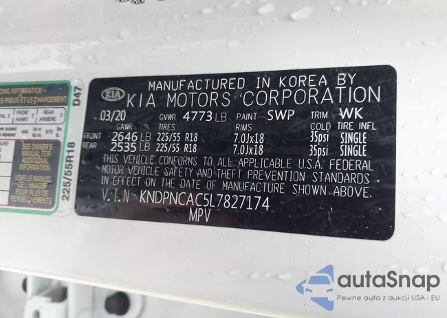 KNDPNCAC5L7827174: 44418789