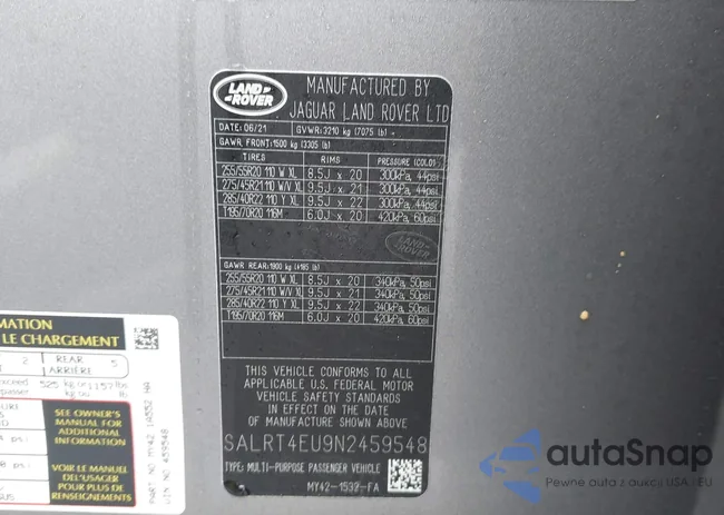 SALRT4EU9N2459548: 44419977