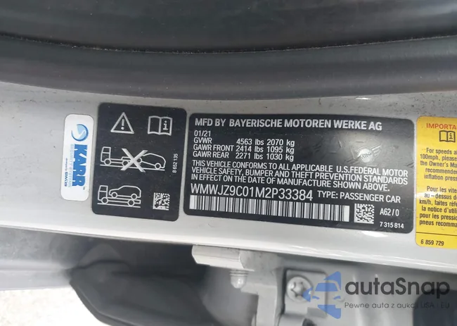 WMWJZ9C01M2P33384: 44420073