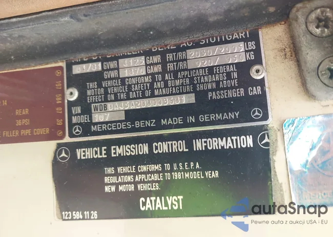 WDBBA45A2BB003681: 44420162