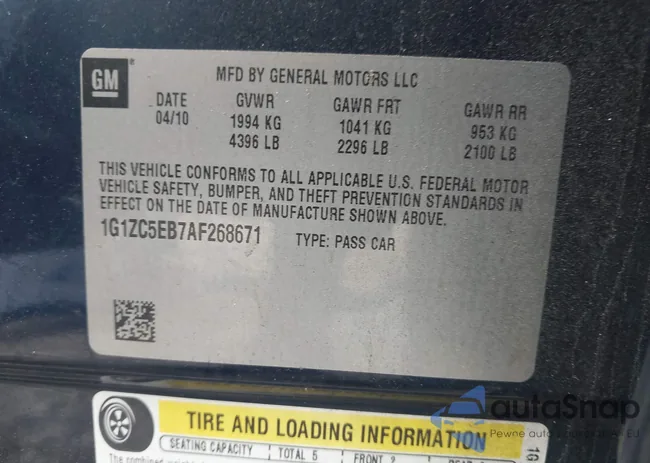 1G1ZC5EB7AF268671: 44420213