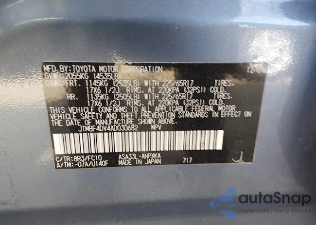 JTMBF4DV4AD030682: 44420241