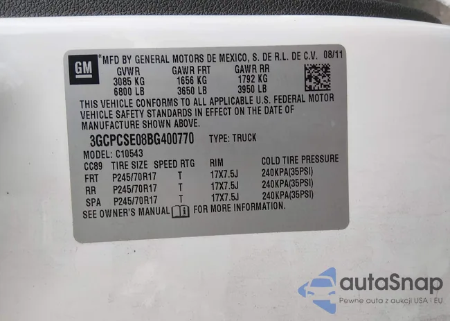 3GCPCSE08BG400770: 44420311