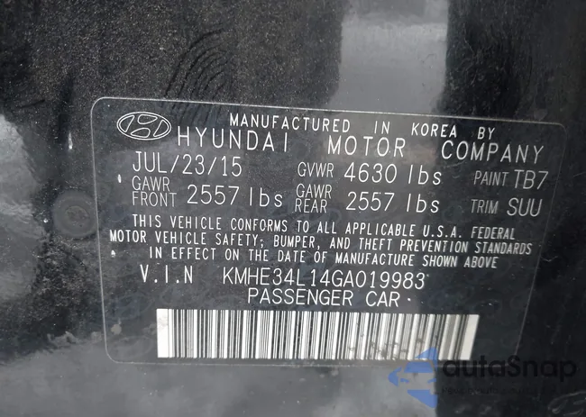 KMHE34L14GA019983: 44420331