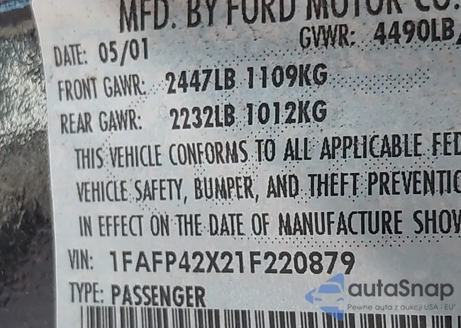 1FAFP42X21F220879: 44420341