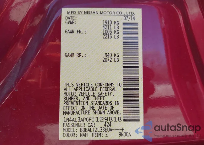 1N4AL3AP6FC129818: 44420399