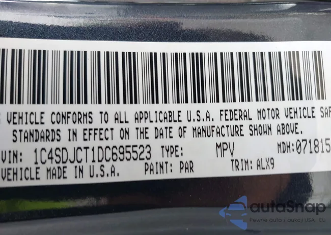 1C4SDJCT1DC695523: 44420401