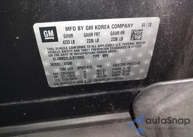 KL4MMDSL8LB119955: 44419448