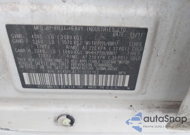 4S4BRCAC7C3232103: 44419576