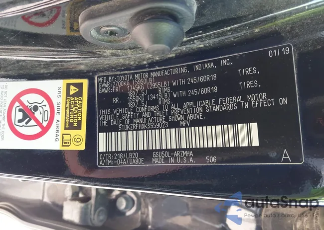 5TDKZRFHXKS559023: 44419603