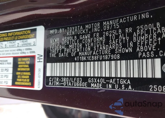 4T1BK1EB8FU187908: 44419793