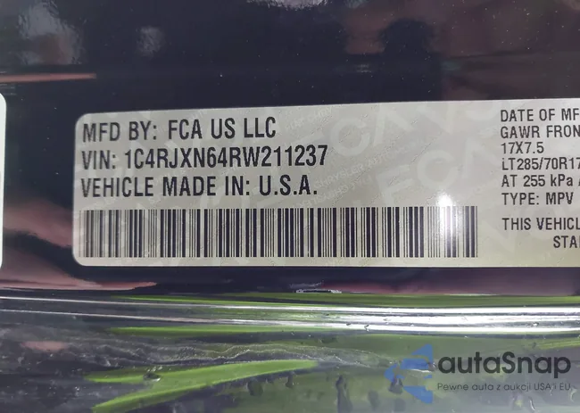 1C4RJXN64RW211237: 44420984