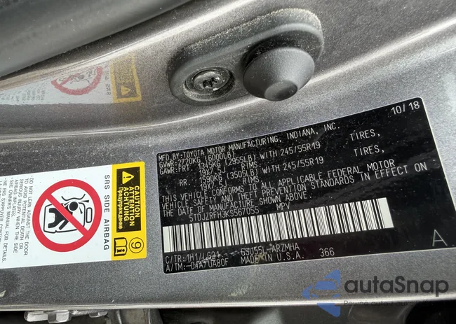 5TDJZRFH3KS567055: 44421002