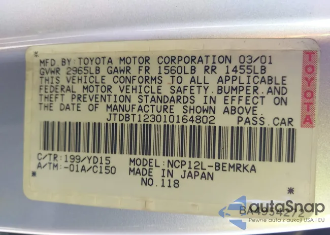 JTDBT123010164802: 44421093