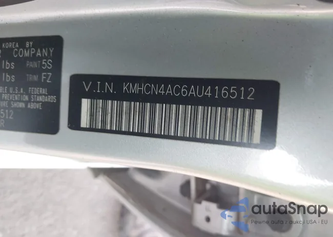 KMHCN4AC6AU416512: 44421105