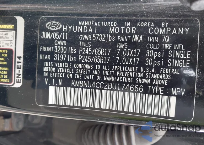 KM8NU4CC2BU174666: 44421116