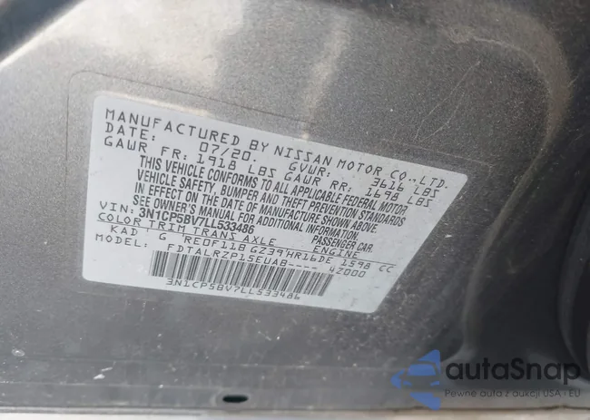 3N1CP5BV7LL533486: 44421346