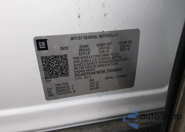 5GAERAKW3KJ306661: 44421359