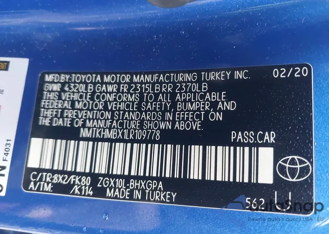 NMTKHMBX1LR109778: 44420409