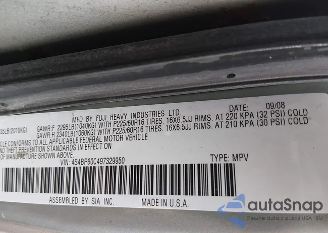 4S4BP60C497329950: 44420436