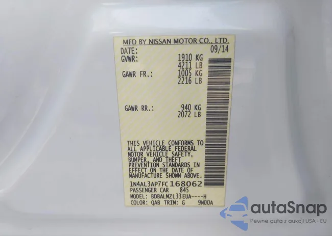 1N4AL3AP7FC168062: 44420440