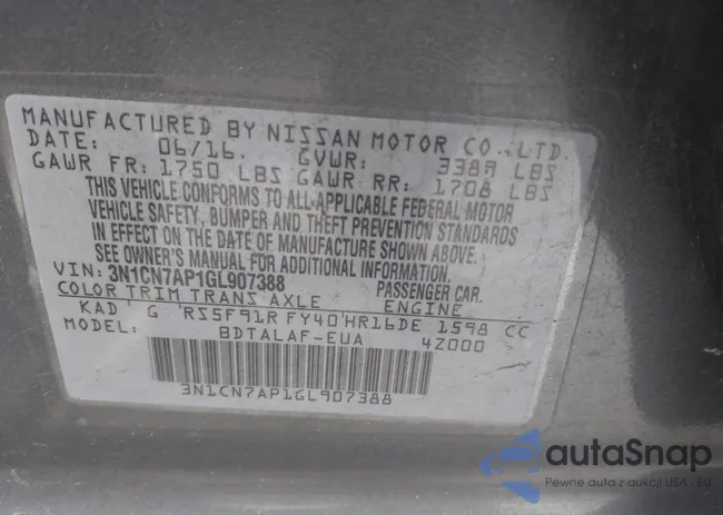 3N1CN7AP1GL907388: 44420508