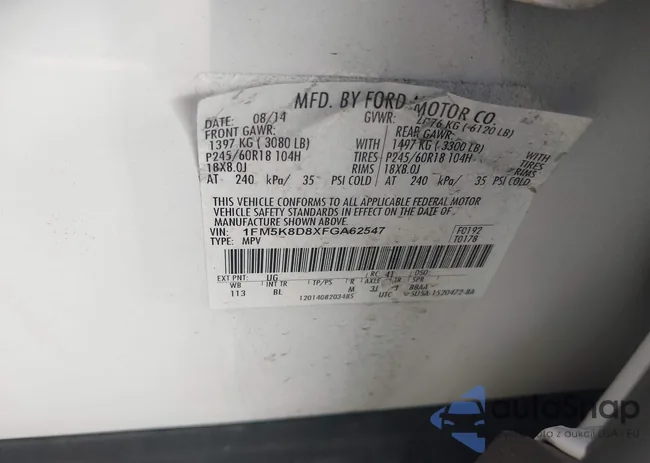 1FM5K8D8XFGA62547: 44420510