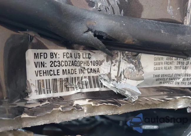 2C3CDZAG0PH610900: 44421874