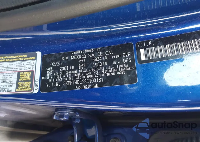 3KPFT4DE5SE103181: 44421878