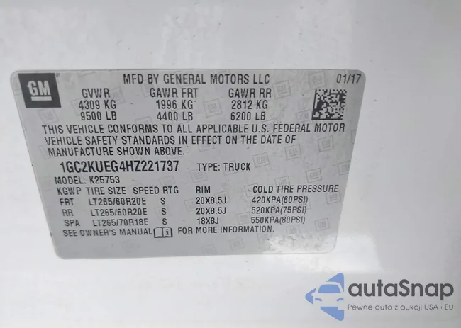 1GC2KUEG4HZ221737: 44421879