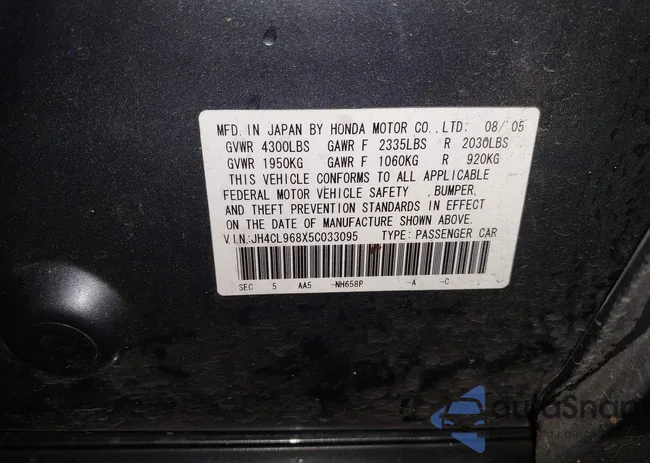 JH4CL968X5C033095: 44422012