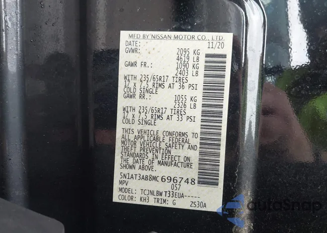 5N1AT3AB8MC696748: 44422103