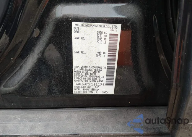 1N4AL3AP7DC151176: 44421506