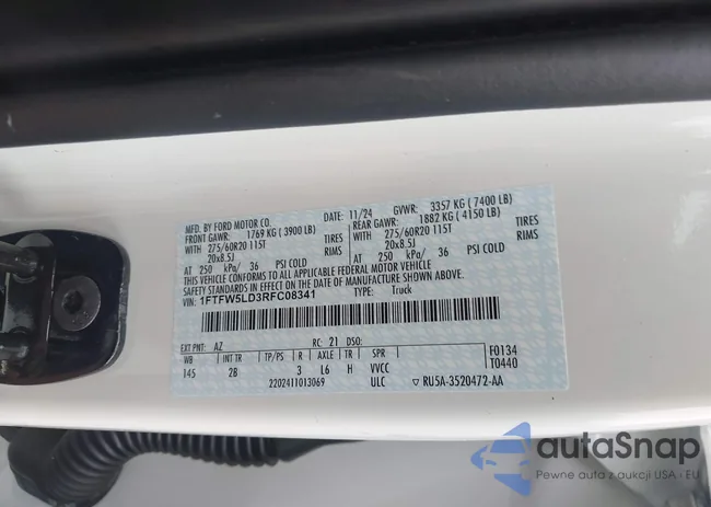 1FTFW5LD3RFC08341: 44421719